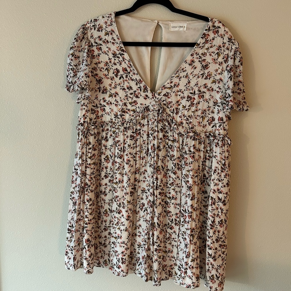 Luca and Grae Floral Romper